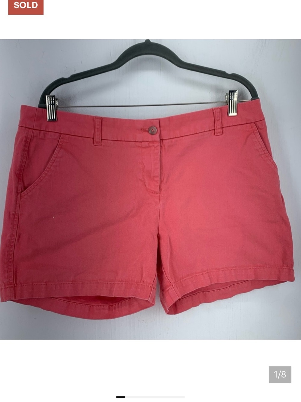 Southern Tide Coral Bermuda Shorts - Solid Coral Pink